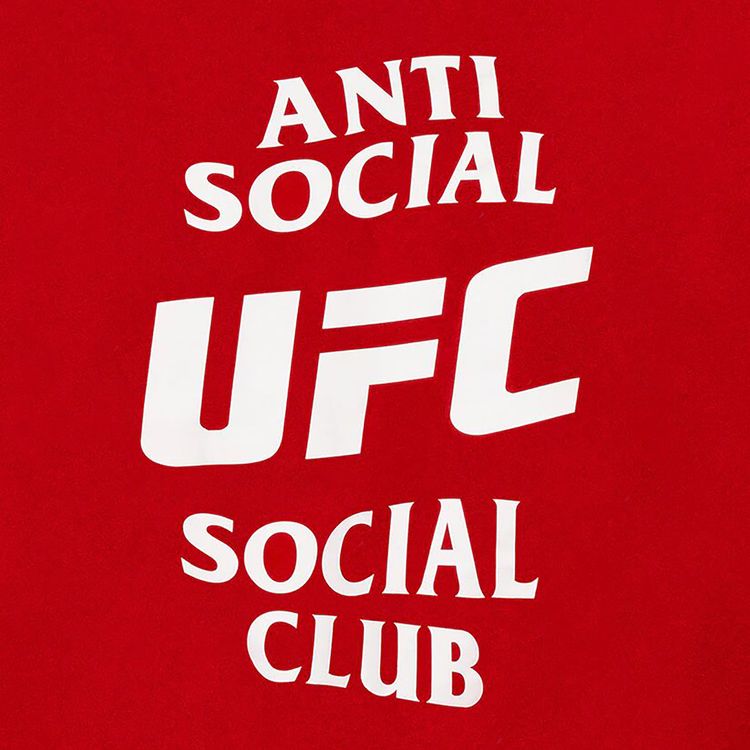 Anti Social Social Club x UFC Self Titled Hoodie Red