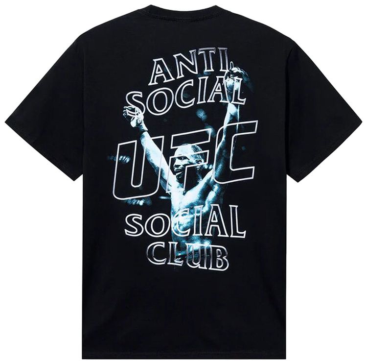 Anti Social Social Club x UFC Leon Edwards Tee Black