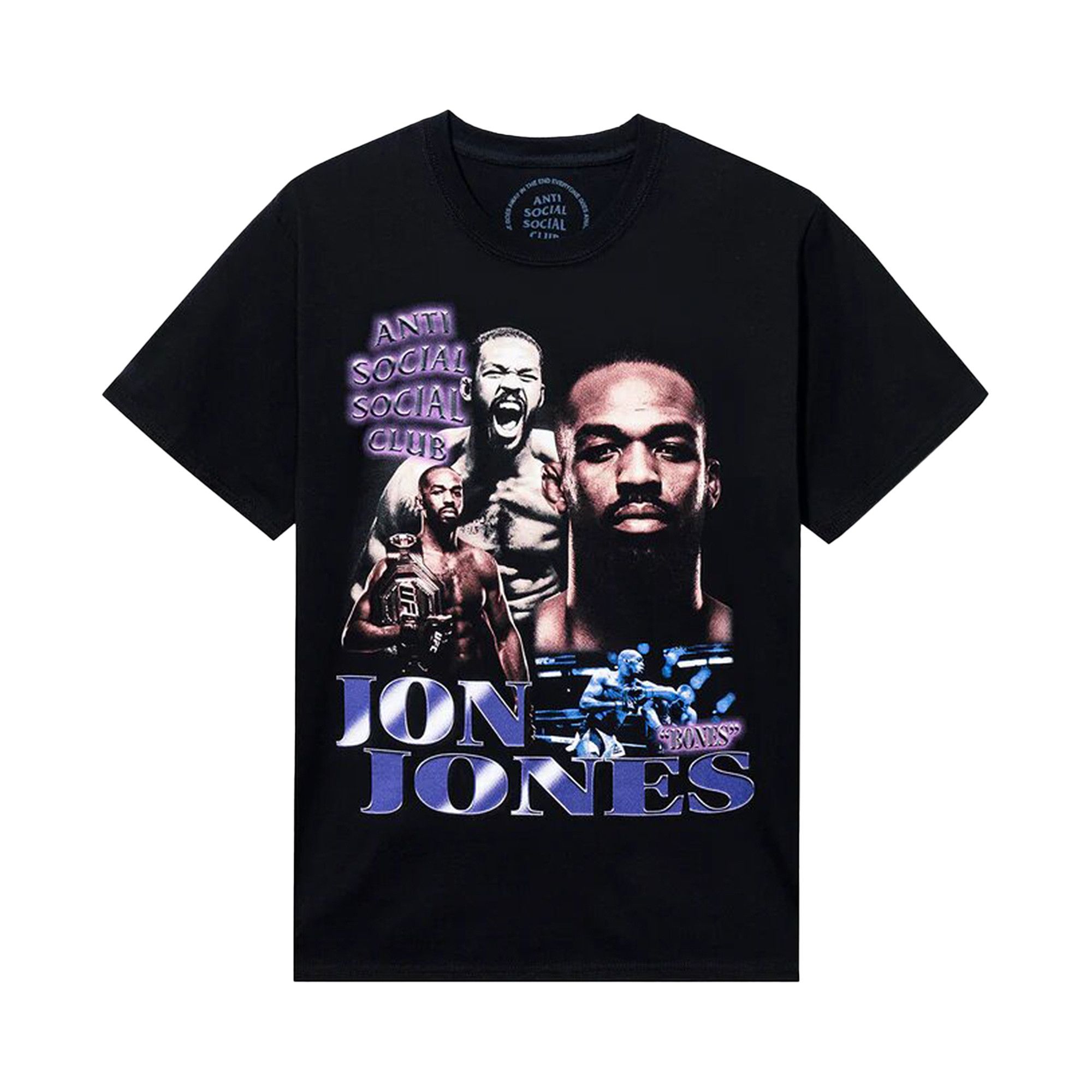 Buy Anti Social Social Club x UFC Jon Jones Tee 'Black' - 0657  1FW230103XUJJT BLAC | GOAT