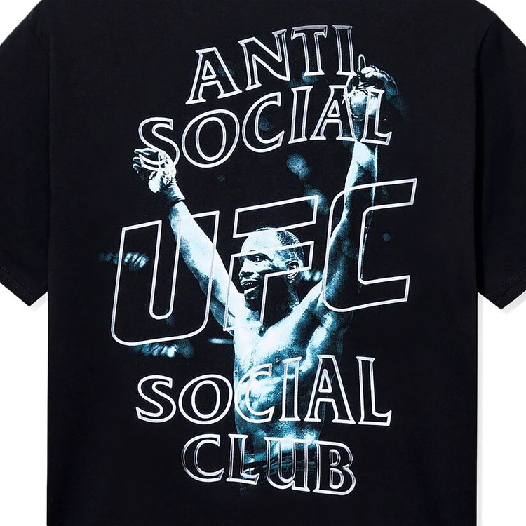 Anti Social Social Club x UFC Leon Edwards Tee Black