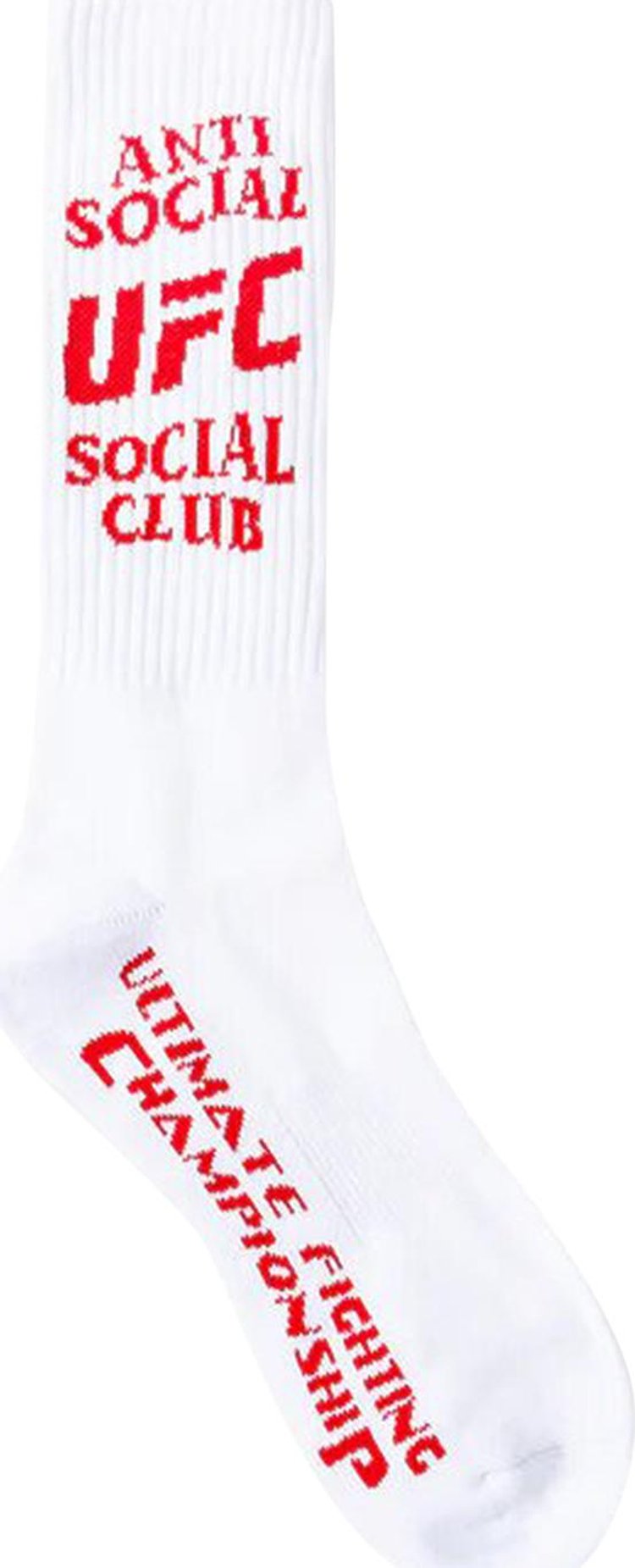 Anti Social Social Club x UFC Footwork Socks White