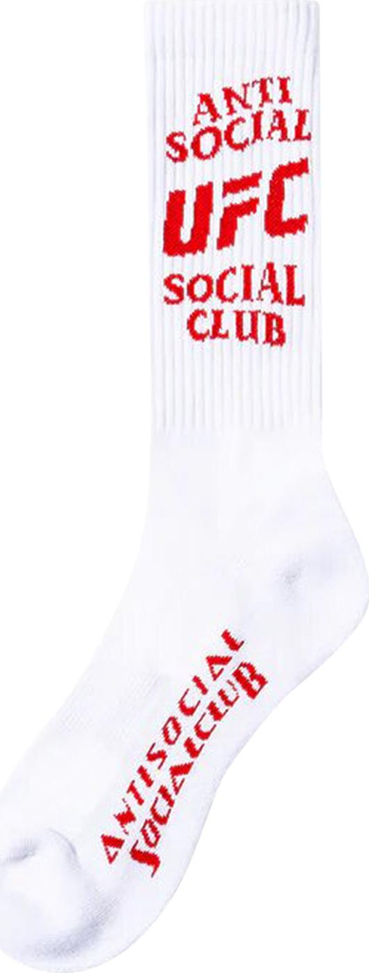 Anti Social Social Club x UFC Footwork Socks 'White'