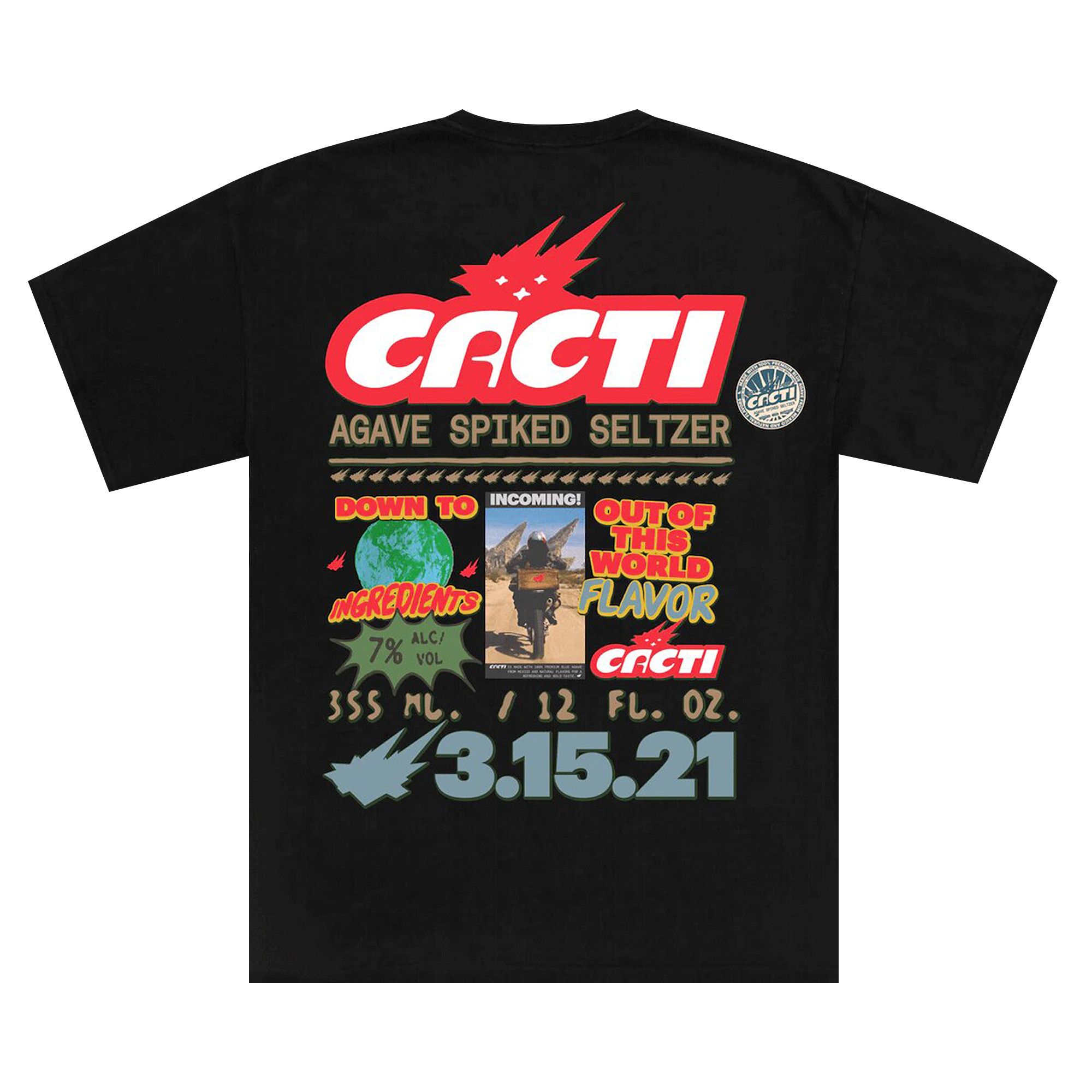 Buy Cactus Jack by Travis Scott Down To Earth Tee 1 'Black Buy Cactus Jack by Travis Scott Down To Earth Tee 1 'Black