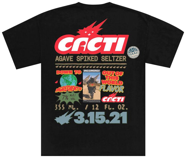 Cactus Jack by Travis Scott Down To Earth Tee 1 Black