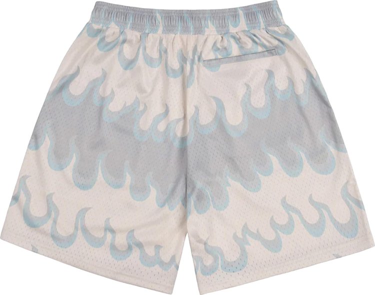 Dime Space Flame Mesh Shorts White