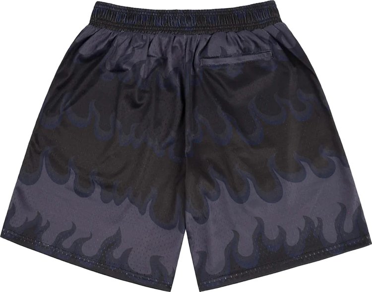 Dime Space Flame Mesh Shorts Black