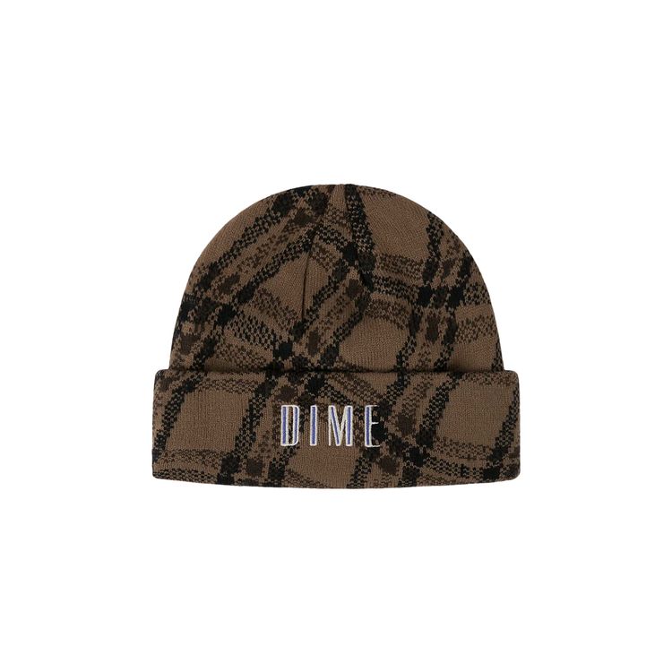 Buy Dime Wavy Plaid Cuff Beanie 