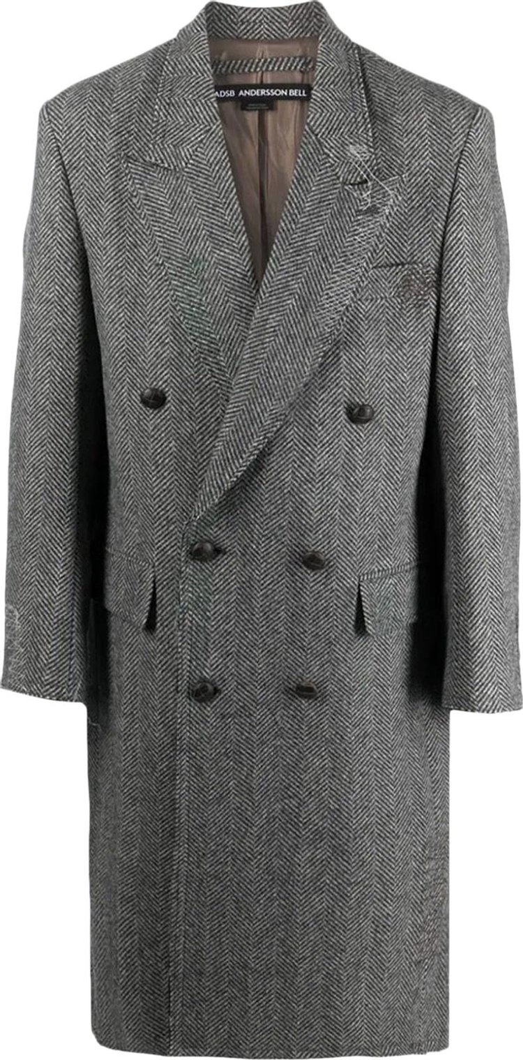 Andersson Bell Moriens Double Breasted Coat 'Grey'