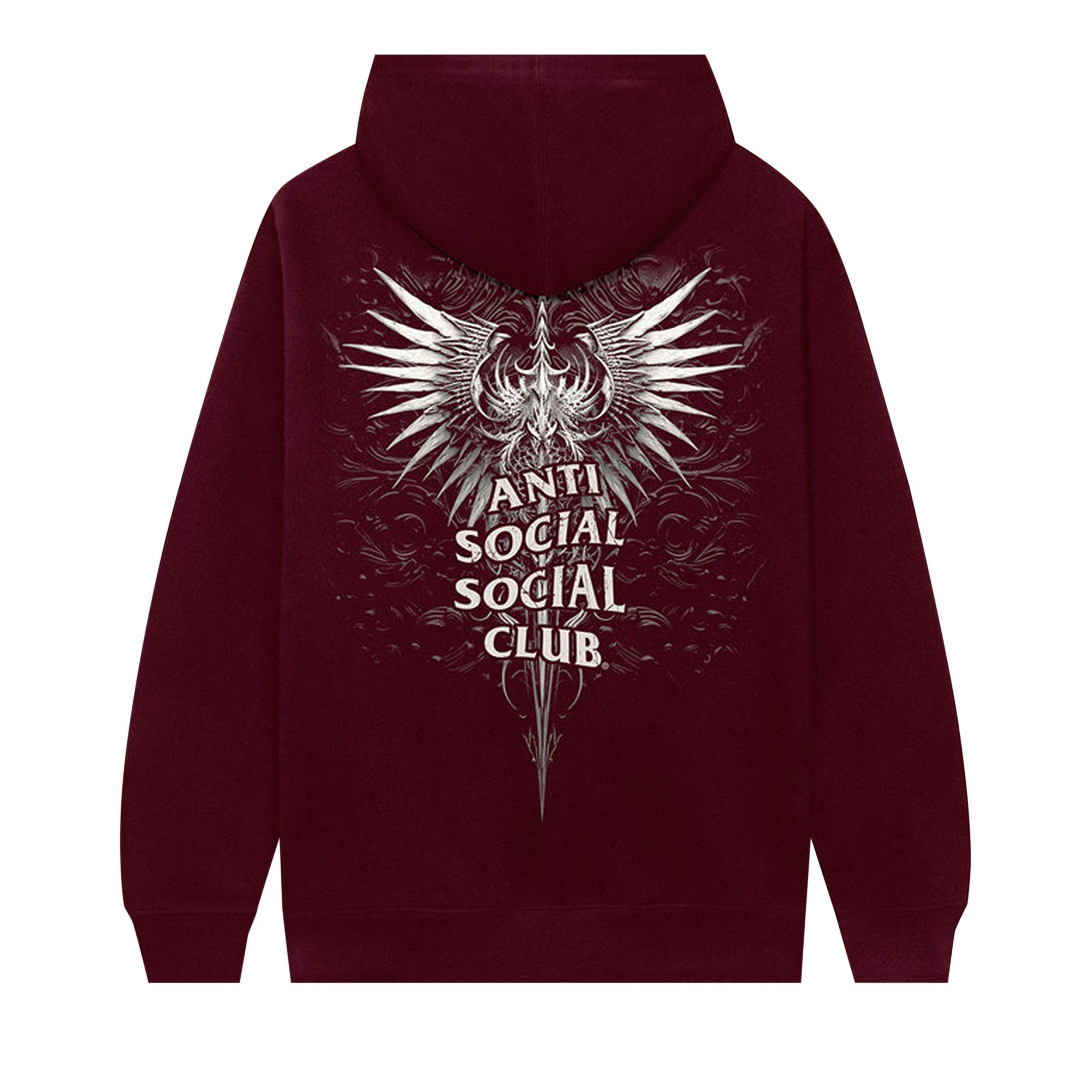 Buy Anti Social Social Club Solace Zip Hoodie Maroon 0657 1FW23319SZH MARO GOAT CA