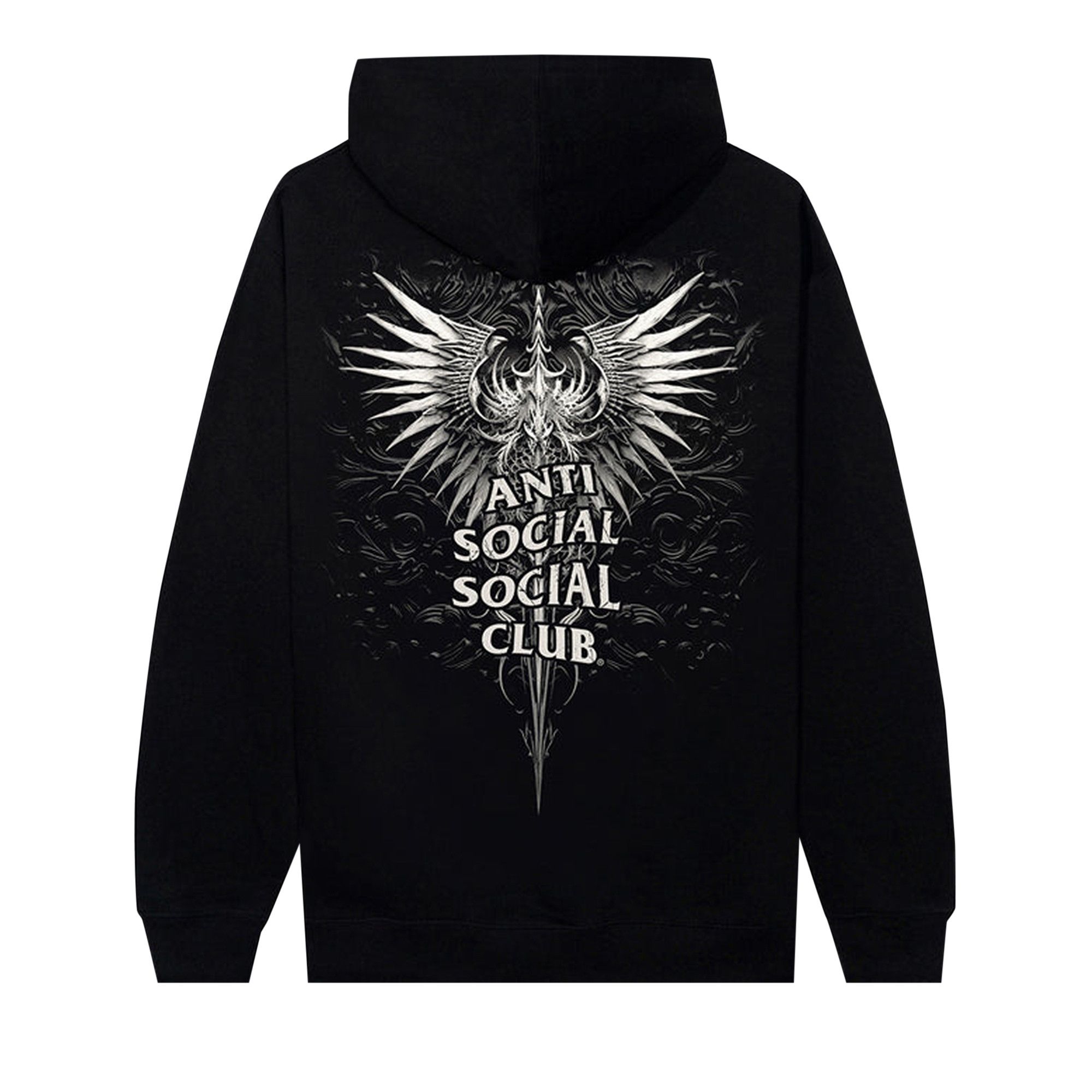 ★ ANTI SOCIAL SOCIAL CLUB★ Shadow Hoodie TI25B0501591 Anti Social Social Club Twisted Hoodie Black Men's - US