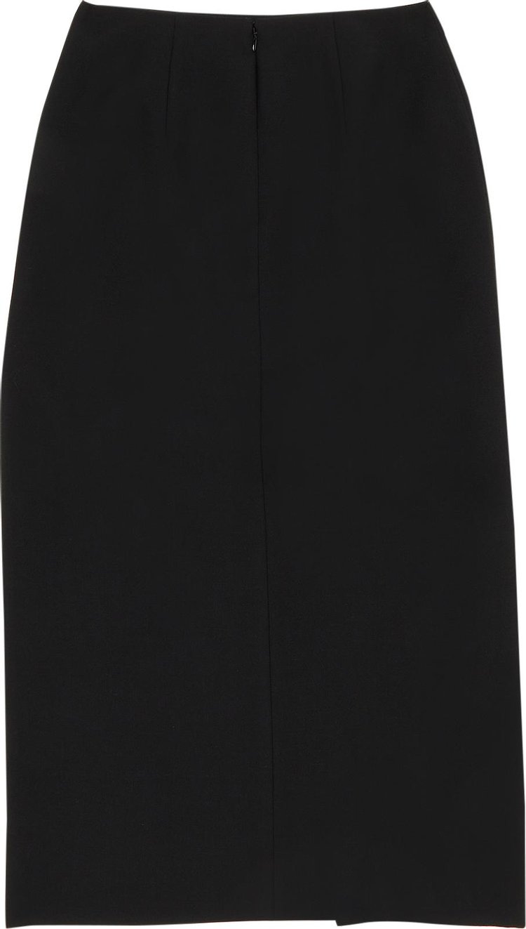 Alexander McQueen Assymetric Slit Skirt Black