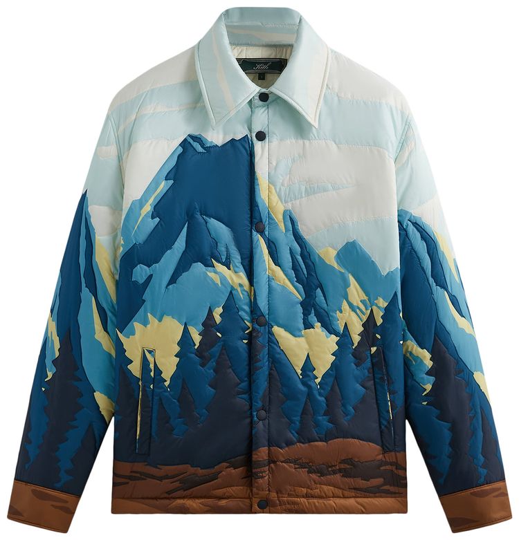 Kith Patchwork Brixton Puffed Shirt Jacket Helium