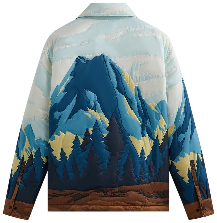 Kith Patchwork Brixton Puffed Shirt Jacket Helium