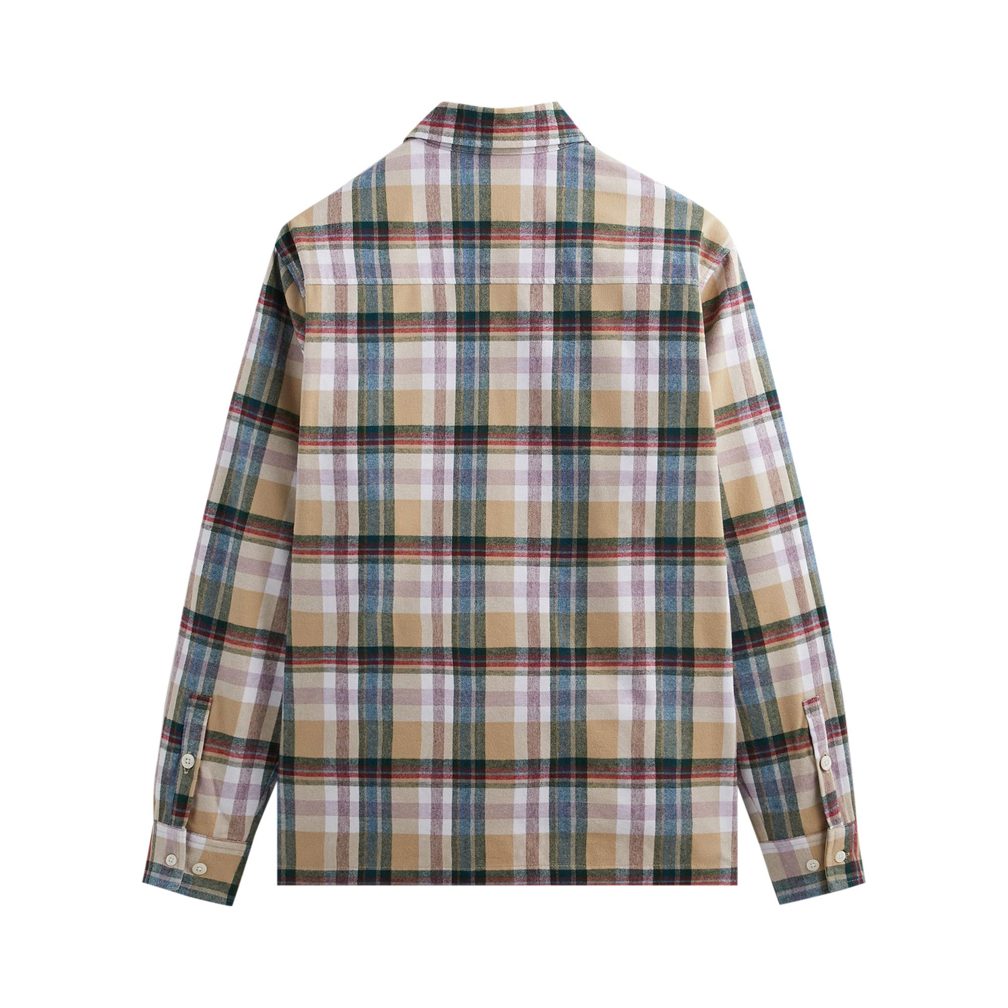 Buy Kith Brushed Flannel Ginza Shirt 'Canvas' - KHM031408 210 | GOAT