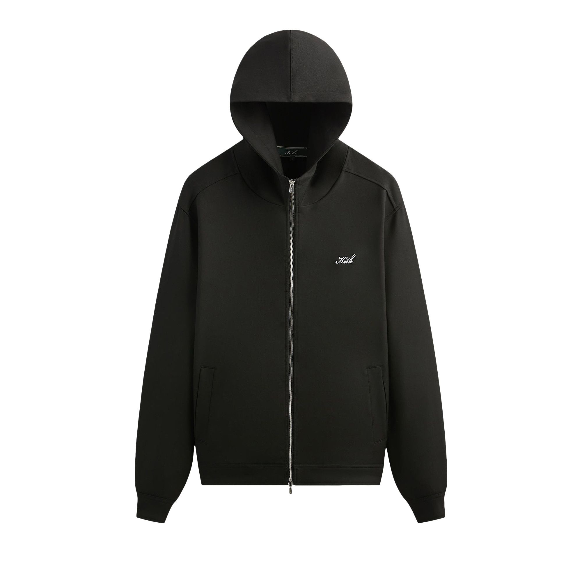 Kith Double Weave Selfridge Zip Up Hoodie Black