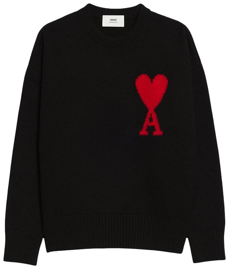 Ami ADC Crewneck Sweater BlackRed