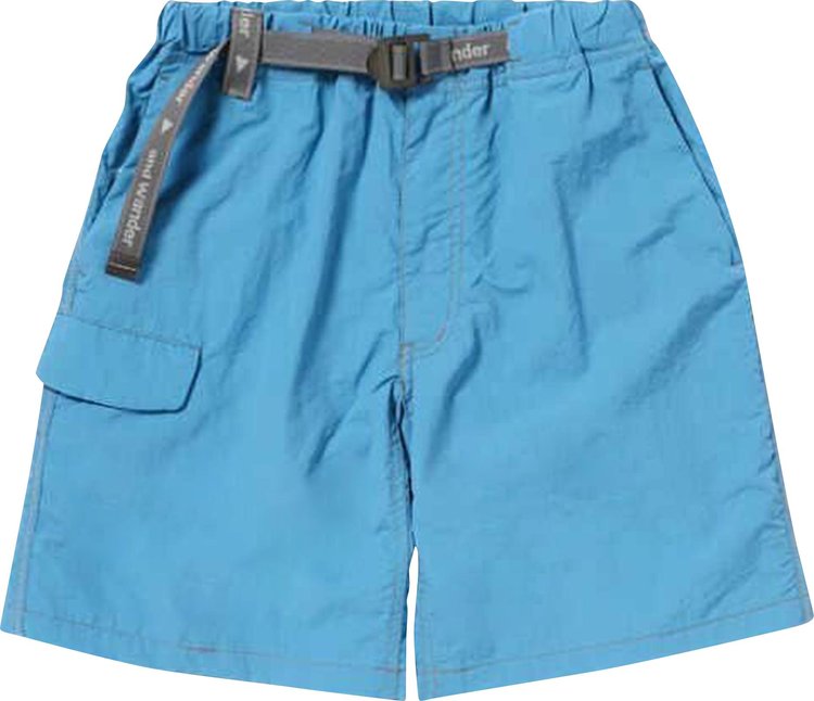 And Wander Taffeta Hiker Short Light Blue