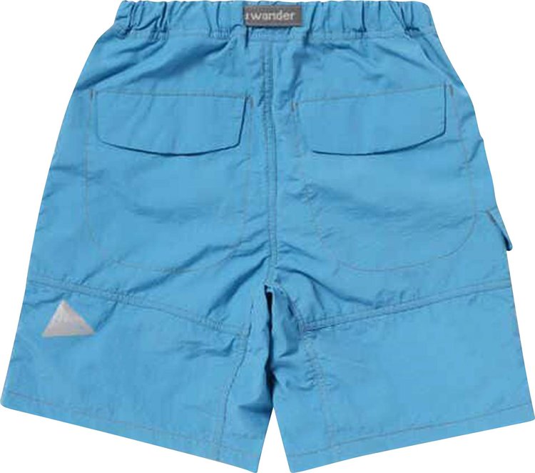 And Wander Taffeta Hiker Short Light Blue