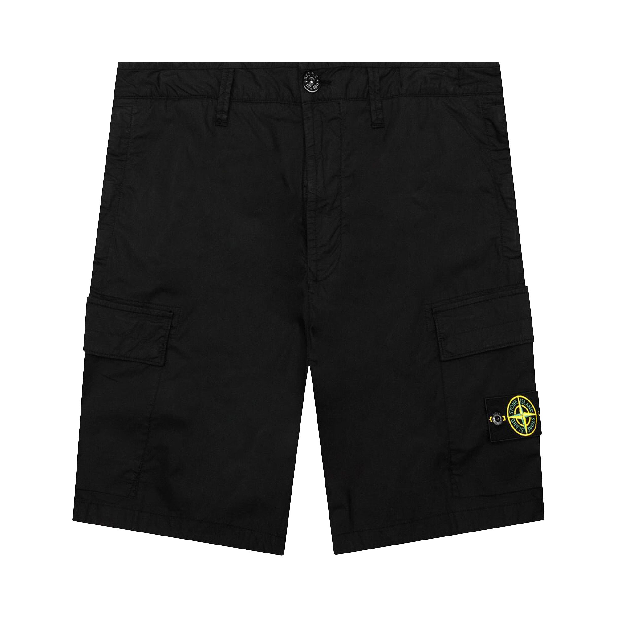 Stone island discount cargo shorts black