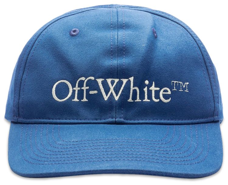 Off White Bookish Baseball Cap BlueWhite