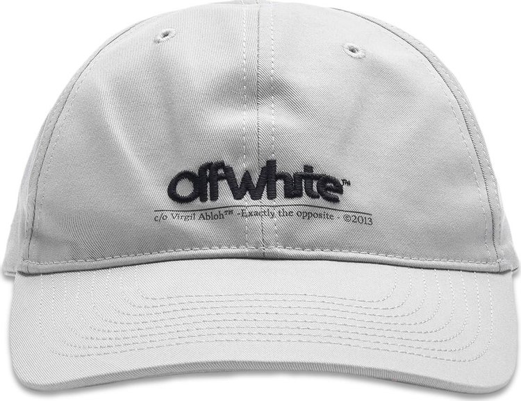 Off-White Chest Line Baseball Cap 'Grey/Black'