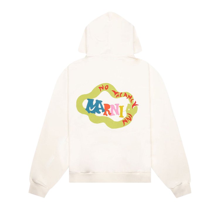 Marni x No Vacancy Inn Hooded Sweatshirt Limestone