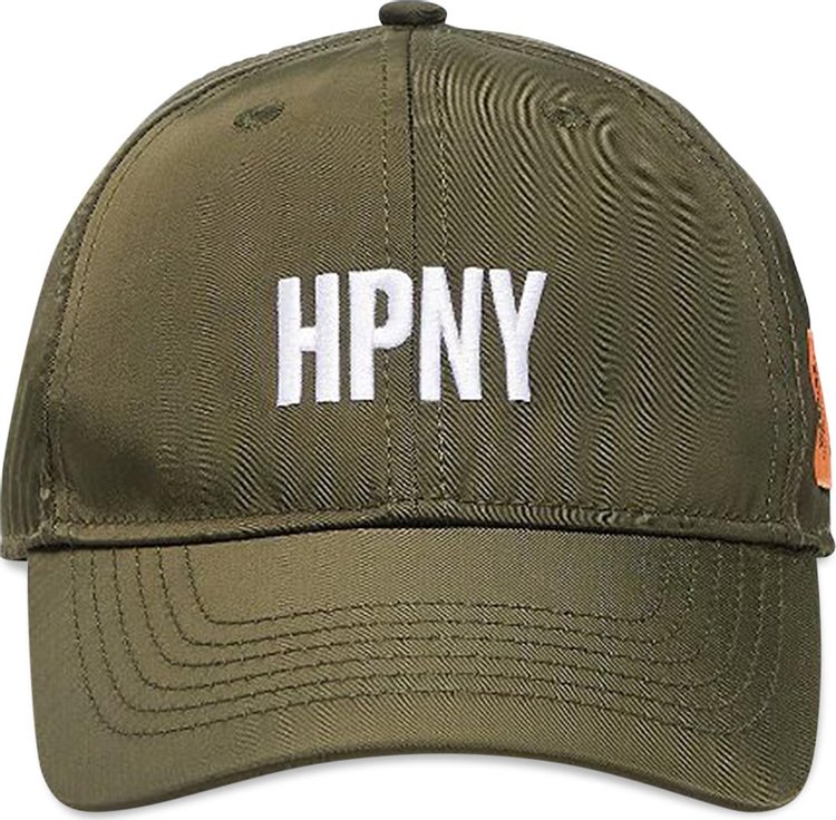 Heron Preston Embroidered Nylon Cap 'Dark Olive'