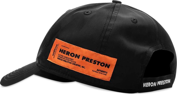 Heron Preston Embroidered Nylon Cap BlackWhite