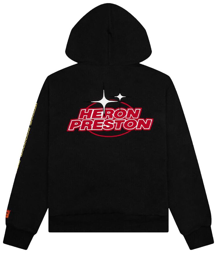 Heron Preston Logo Zip Hoodie BlackRed