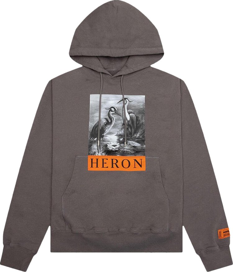 Buy Heron Preston BW Hoodie 'Grey/Black' - HMBB024S23JER0040910 | GOAT