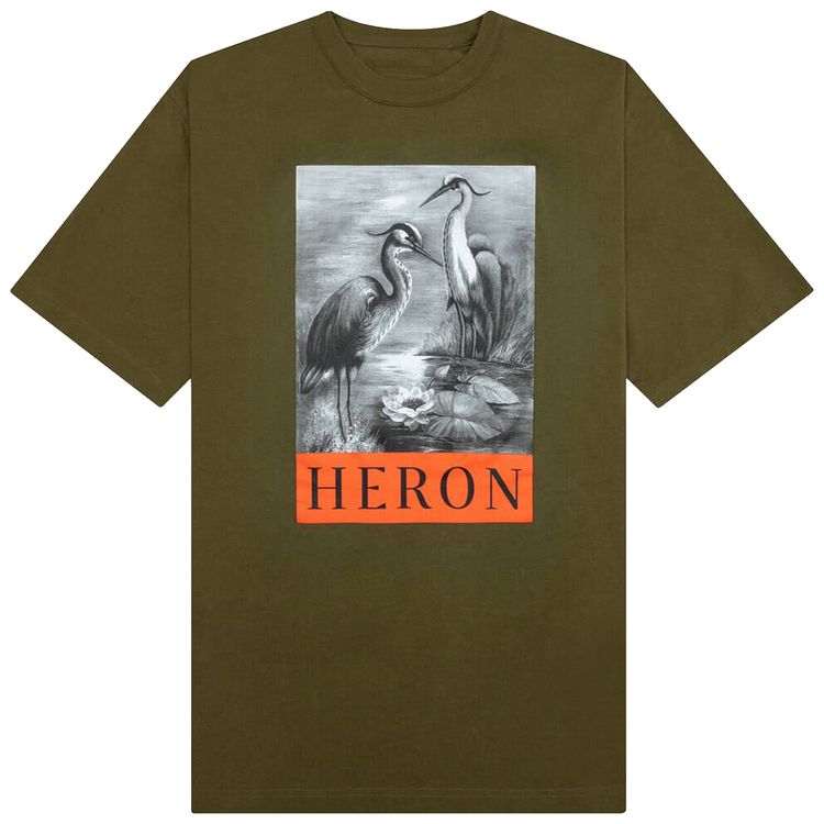 Heron Preston BW Short Sleeve Tee Dark Olive