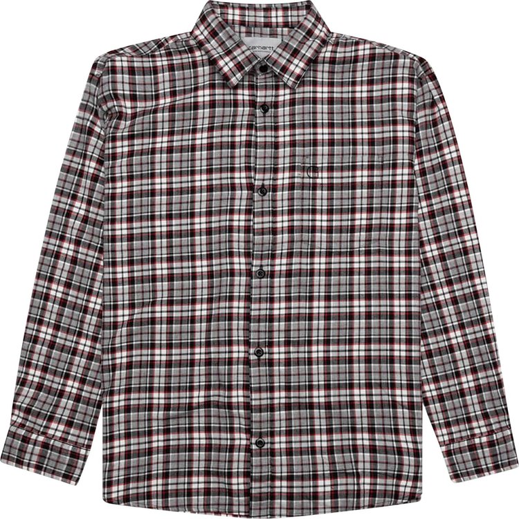 Buy Carhartt WIP Yuma Check Long-Sleeve Shirt 'Grey Heather' - I031362 ...