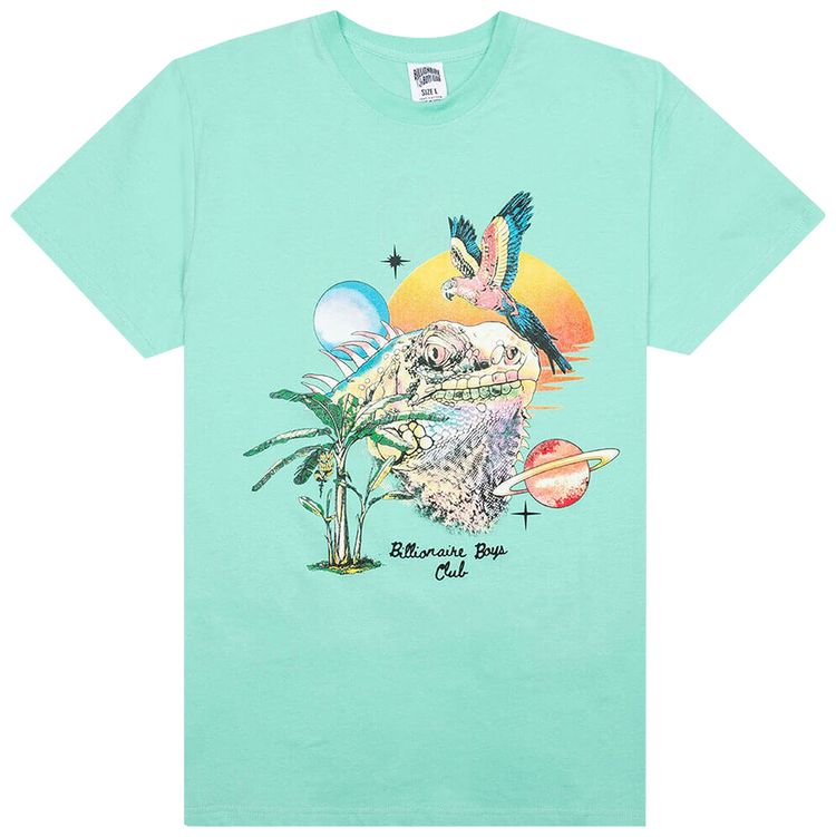 Billionaire Boys Club Space and Time Short Sleeve Tee Ice Green