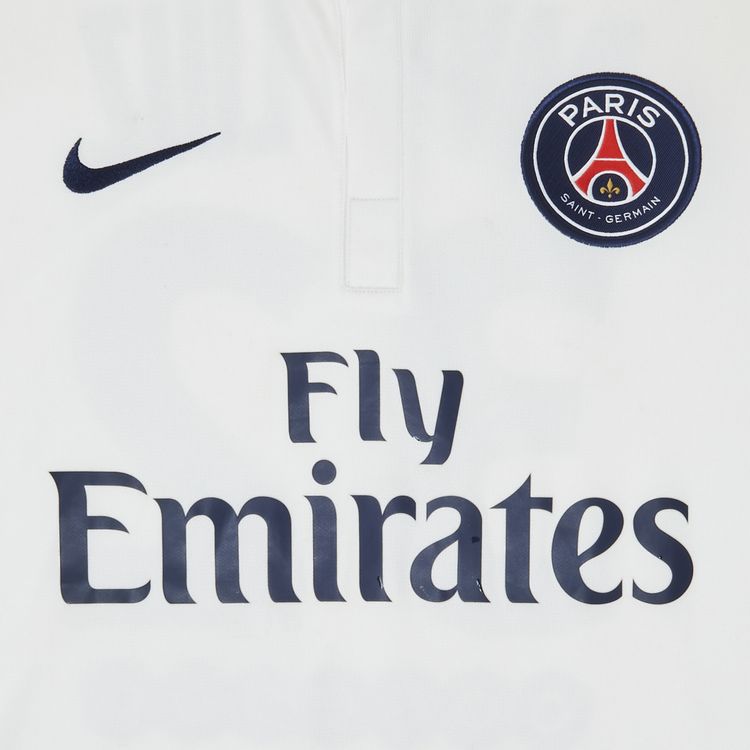 Pre Owned Paris Saint Germain David Luiz 32 Away Stadium Jersey White