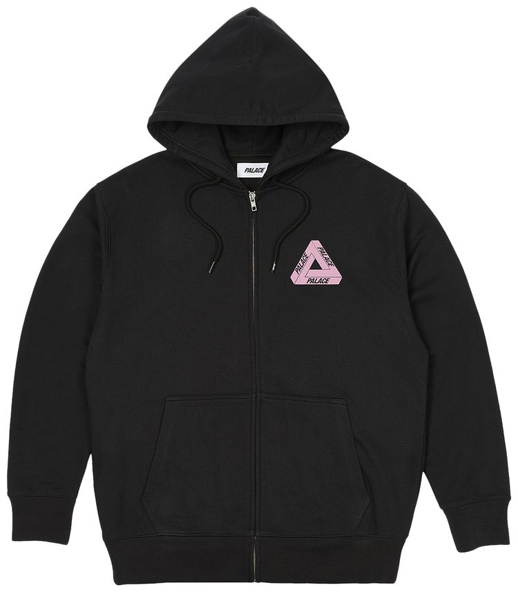 Palace Tri Puff Print Zip Hood Black