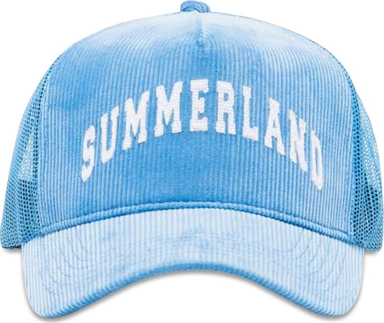 Nahmias Summerland Corduroy Trucker Hat 'Light Blue'