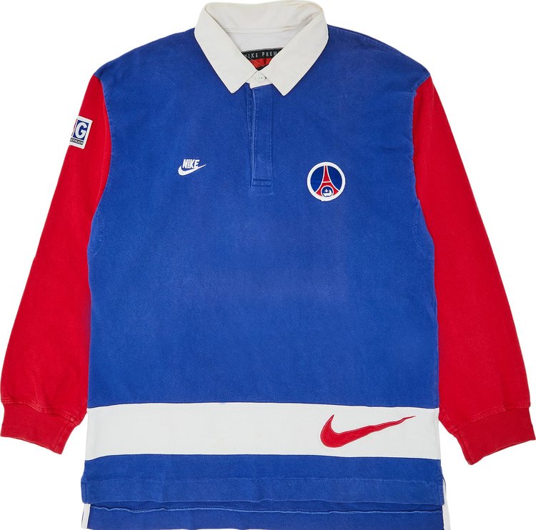 Vintage Paris Saint Germain Home Stadium Polo BlueRed