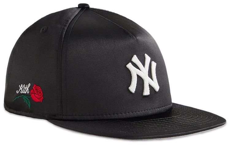 Kith  New Era For The New York Yankees Satin 9Fifty A Frame Snapback Black