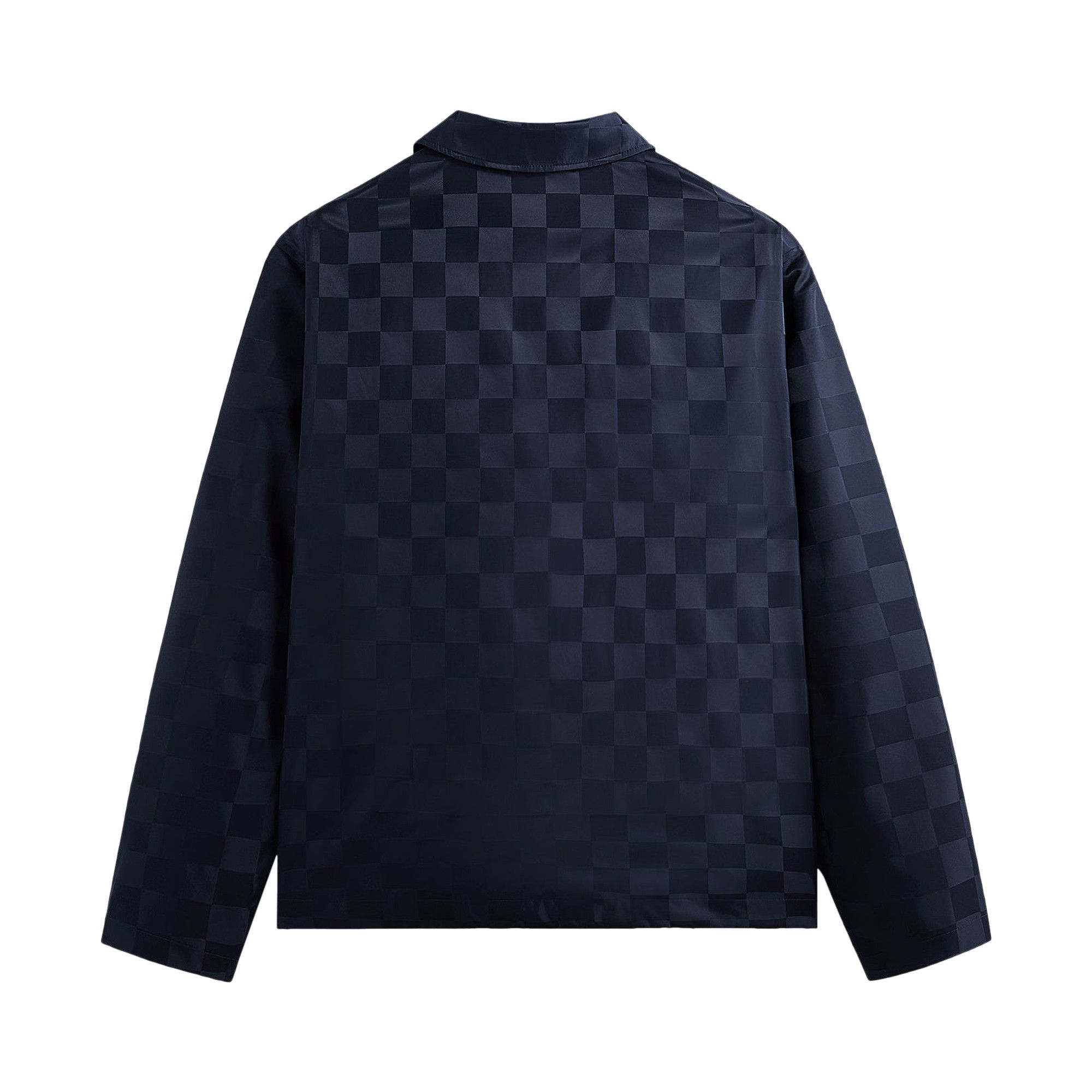 Buy Kith Checkered Satin Coaches Jacket 'Nocturnal