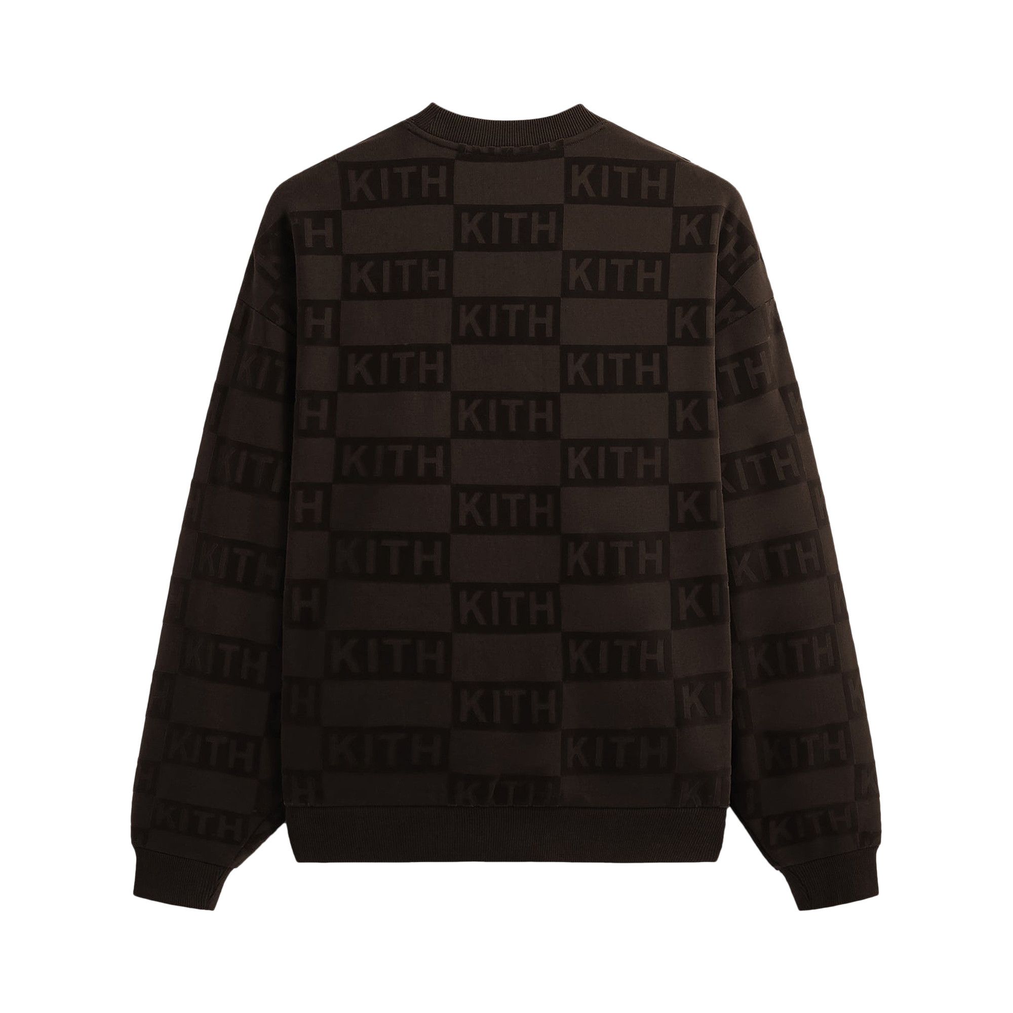 Size l Kith Flocked Monogram Nelson Crewneck 'Studio'