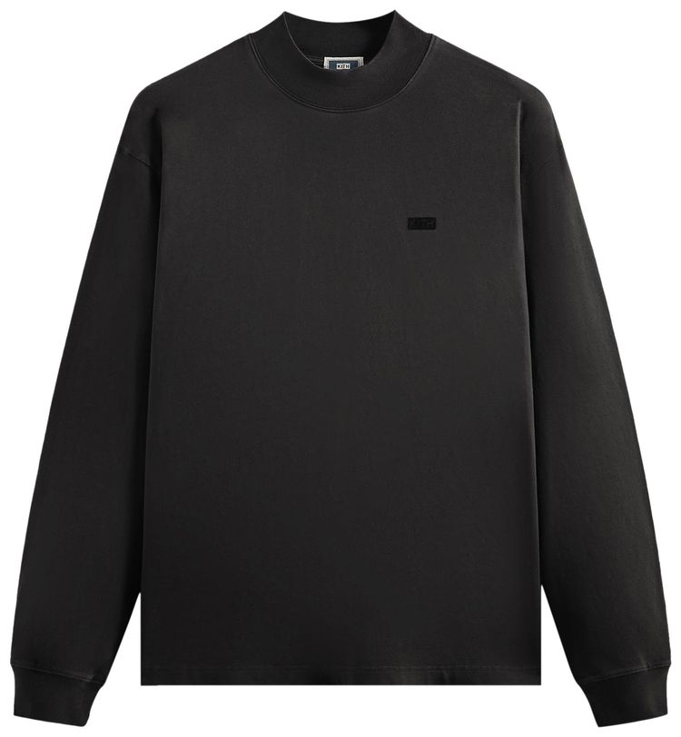 Kith Long Sleeve Mockneck LAX Tee Black