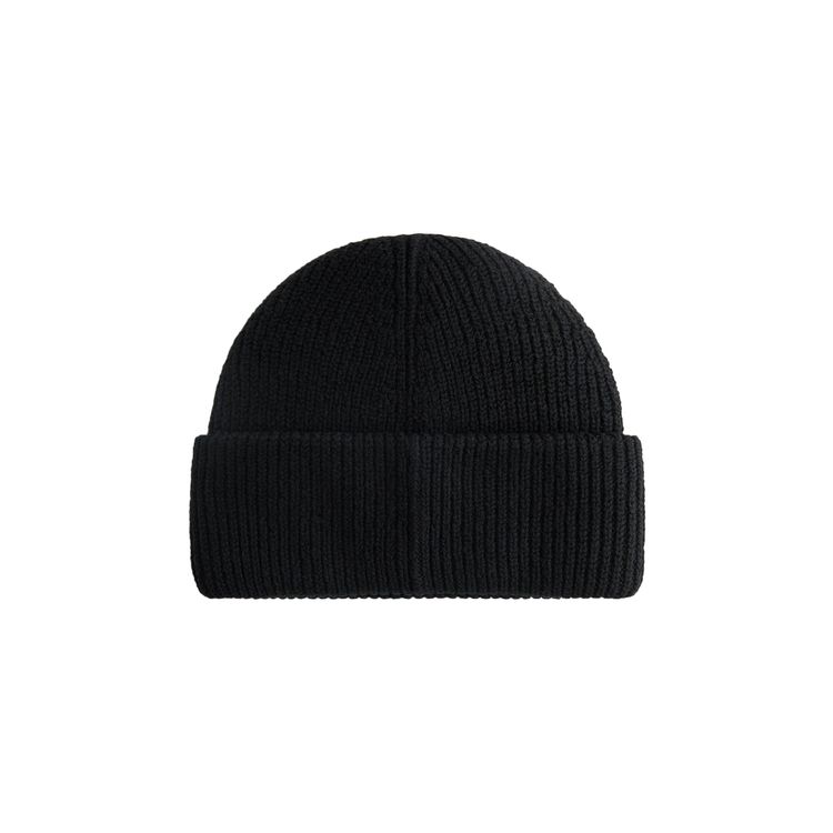 Kith Rose Embroidered Cuffed Beanie Black