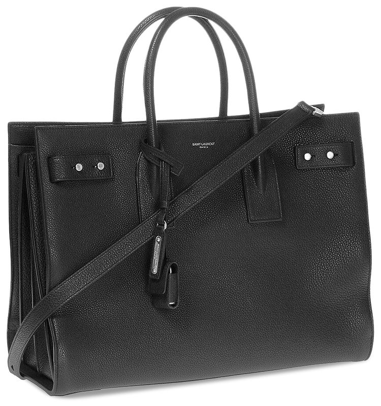 Saint Laurent Manhattan North South Tote Bag Black