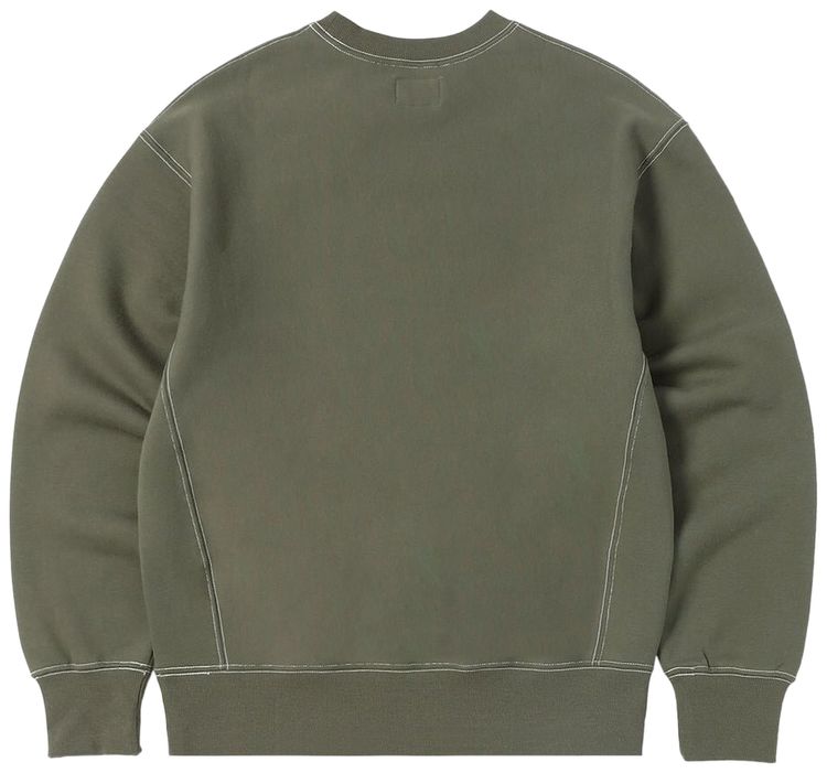thisisneverthat Contrast Stitch Crewneck Olive
