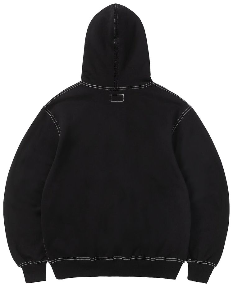 thisisneverthat Contrast Stitch Hoodie Black