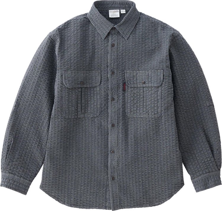 Gramicci OG Seersucker Canyon Shirt 'Deep Grey Garment Dyed'