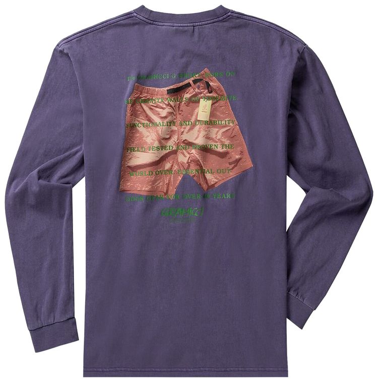 Gramicci G Short Long Sleeve Tee Purple Pigment