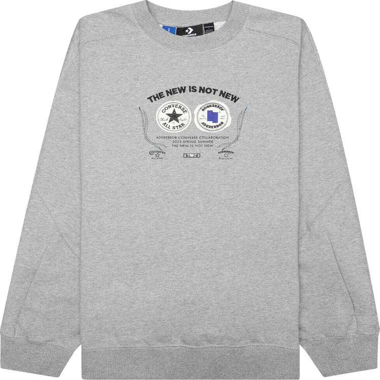 Converse x Ader Error Shapes Crew Sweatshirt 'Vintage Grey Heather'