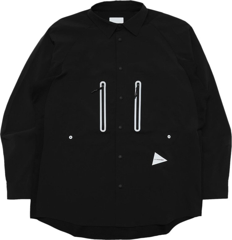 And Wander Tech Long-Sleeve Shirt 'Black'