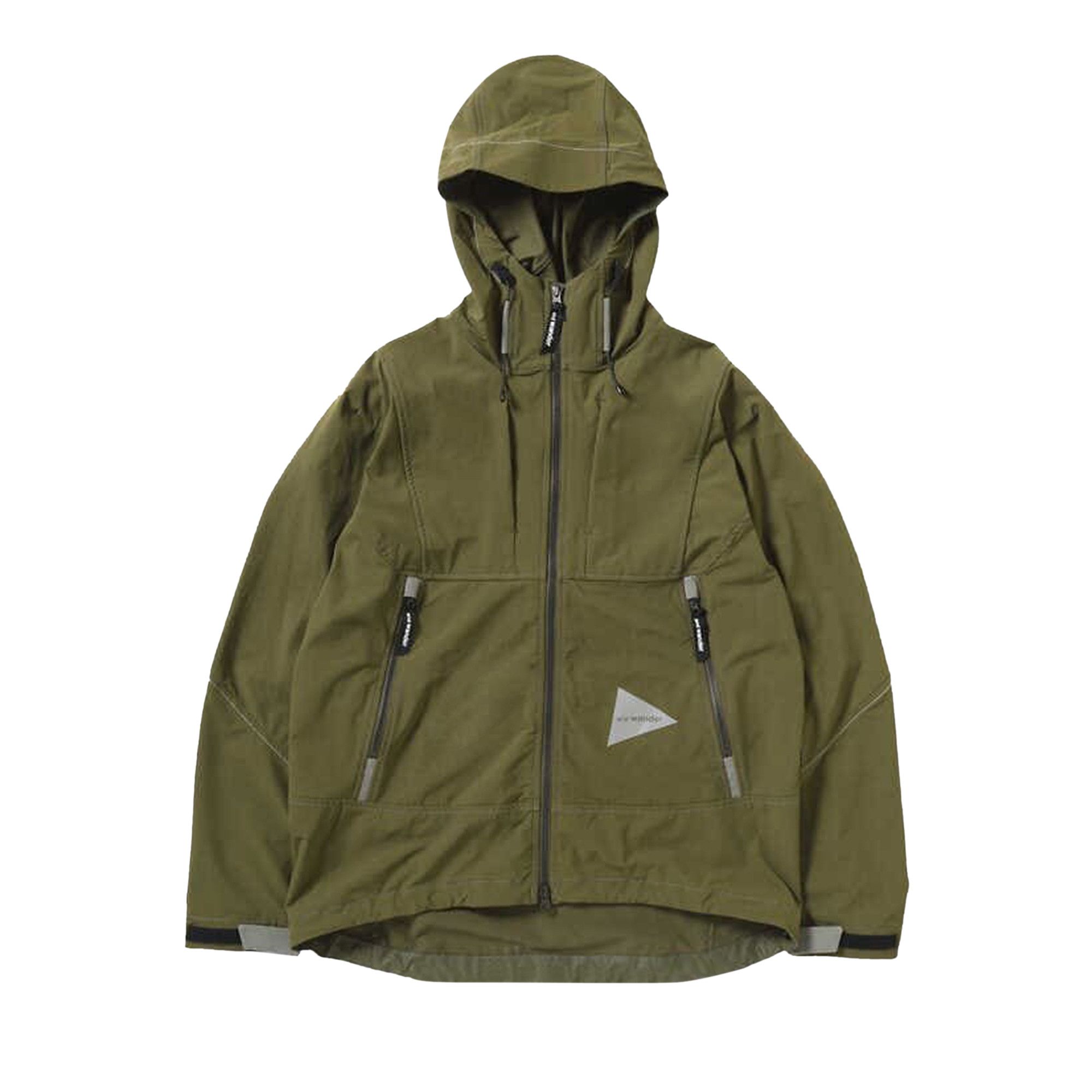 Buy And Wander Schoeller 3XDRY Hooded Jacket 'Khaki